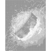 ZUTY Bodkovanie - HOKEJOVÝ PUK VO VODE A OHNI Rámovanie: vypnuté plátno na rám, Rozmer: 80x100 cm