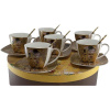 Home Elements Porcelánový set 6 šapo sad Klimt 6 x 250 ml