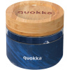QUOKKA Sklenená dóza na potraviny, Deli, Quokka, 500 ml, wood grain