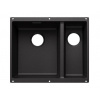 Blanco Subline 340/160 - Silgranitový drez, 53x40 cm, drez vľavo, antracit 527821