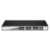D-Link 24-portový 10/100/1000 Gigabitový inteligentný prepínač vrátane 4 kombinovaných portov 1000BaseT/SFP, POE (DGS-1210-24P)