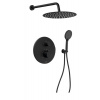 Sapho Podomietkový sprchový set s termostatickou batériou, box, 2 výstupy, čierna mat RH396B-01