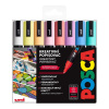 Posca Univerzálna sada akrylových fixiek 1,8 - 2,5 mm Mix pastelových farieb 8 kusov PC-5M