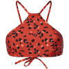 O'Neill PW CALI MIX BIKINI TOP červená,čierna Dámsky vrchný diel plaviek 36