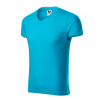 Malfini A.S. Tričko pánske Slim Fit V-neck146 Farba: Tyrkysová, Veľkosť: XXL