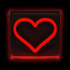 2Kids Toys LED NEON LIGHT - lampička Srdce - červená