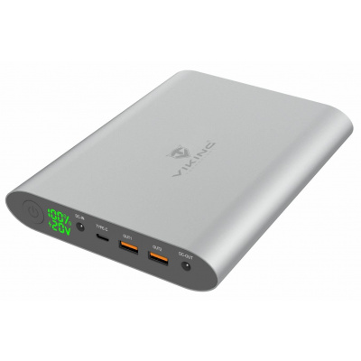 Viking notebooková power banka Smartech II Quick Charge 3.0 40000mAh, šedá VSMTII40G