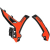 ACERBIS 0025245.313 chrániče rámu X-GRIP KTM EXC / EXC-F / XC-W '24-'25, SX / SX-F / XC / XC-F '23-'25, farba oranžová/čierna