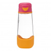 b.box Fľaša Sport na pitie 600 ml - ružová/oranžová