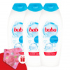 Detský sprchovací kúpeľ s lanolínom 3x750ml + darčeková detská turbína Baba