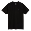 VANS LEFT CHEST LOGO T-SHIRT, Black-White - S