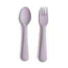 Mushie detský príbor - lyžička a vidlička - Soft Lilac