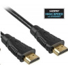 PremiumCord HDMI High Speed + Ethernet kabel, zlacené konektory, 1.5m kphdme015