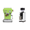 Ascaso Dream PID, Fresh Pistachio + Eureka Mignon Zero, BL white