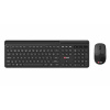 Klávesnice C-TECH Quallis WLKMC-05, bezdrátový combo set s myší, černý, USB, CZ/SK (WLKMC-05B)