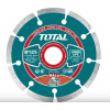 TOTAL Kotúč diamantový rezný segmentový, Fast cut, suché aj mokré rezanie, 125 mm, industrial TAC111254