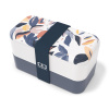 Svačinový bento box MonBento Original blue Vegetal | bílá, modrá