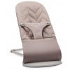 Dětské lehátko Babybjörn Bliss Sand Grey Woven Petal, světle šedá konstrukce (7317680063175)