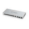 ZyXEL Sieťový prepínač Zyxel XGS1210-12-ZZ0102F, spravovaný gigabitový Ethernet (10/100/1000), sivý