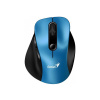 Genius Ergo 9000S, Myš, bezdrátová, optická, 2400DPI, 6 tlačítek, Bluetooth, 2.4GHz, USB, modrá 31030038401