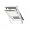 VELUX Slovensko, spol. s r.o. Sada zatieňujúca roleta RHL + vonkajšia markíza MHL, Vyberte rozmer MK04 78x98 cm, Vyberte odtieň Štandard látka 9050, Vyberte farbu líšt Strieborná