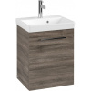VILLEROY & BOCH Avento závesná skrinka pod umývadlo, 1 dvierka, pánty vpravo, 430 x 352 x 514 mm, Stone Oak, A88701RK