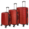 Cestovný plastový kufor červený - Ormi Kalmax SADA červená