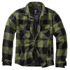 BRANDIT košeľa LUMBERJACKET dlhý rukáv flanel ČIERNO/ZELENÁ veľ.6XL