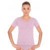 Dámské tričko krátký rukáv SS11570 BRUBECK fusion růžová (pink) S