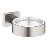 Grohe Essentials Cube Držiak na poháre/mydlovničku, supersteel 40508DC1-GR