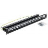 Triton 19' modulárny patch panel 1U pre max. 24ks keystone, otvor 14,8x17,5mm, šedý