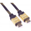 PremiumCord 4K HDMI 1.4 High Speed + Ethernet kabel, pozlátené HQ konektory, nylonové prevedenie, 10m kphdmet10