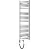 Mexen Ares, elektrické vykurovacie teleso 1200x400 mm + vykurovacia tyč 300 W, chrómová, W102-1200-400-2300-01