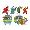 Výtlač cukrová hmota na tortu Scooby Doo 3