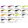 Dipované umělé nástrahy FishUP Catfish 75mm / 8ks - farba: Tmavo fialová / Páv a striebro