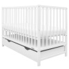 New Baby Detská postieľka Basic so zásuvkou, biela
