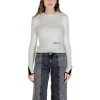 Karl Lagerfeld Svetre KLJ MOCK NECK SWEATER A3W18006 Biela
