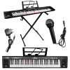 Klávesnica MQ 6151L (VEĽKÁ KLÁVESNICA PIANO ORGAN PODSVETLENÉ LED KLÁVESY NA UČENIE + STOJAN)