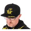 Black Cat Šiltovka Flat Peak Cap Black