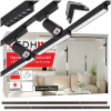 Lištový systém Ledhoff čierny 12 W 720 lm 6 LED bodových svetiel