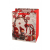 Darčeková taška s vianočnými motívmi 17x23 cm