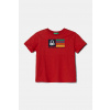 Detské bavlnené tričko United Colors of Benetton 3I1XG10HT.P.Seasonal červená 90