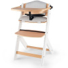KINDERKRAFT Židlička jídelní Enock s polstrováním White wooden, Premium