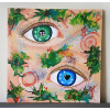 Obraz - Zamilované oči (Ručne maľovaný obraz)