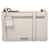 Dámska crossbody kožená kabelka Burkely Whelly - krémová