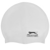 Slazenger Silicone Swimming Cap Adults White One Size