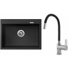 Set Sinks G9726 (dřez Maximo 680 Pureblack 26 + baterie Flexia lesklá)