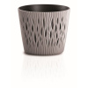 kvetináč 15,8cm SANDY ROUND DSR160-7529U mocca plastový PROSPERPLAST
