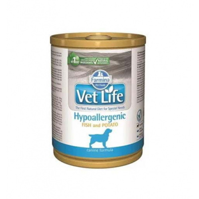 Farmina Vet Life Dog Hypoallergenic fish & potato konzerva 300 g
