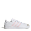 adidas VL Court Base Womens Shoes Wht/Pink/Grey 6 (39.3)
